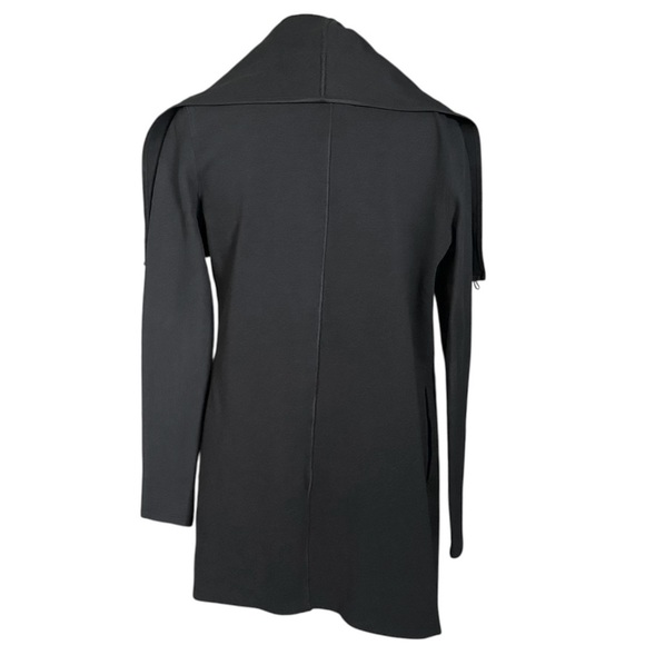 TASC Performance Midtown Wrap Organic Cotton & Bamboo Blend Sweater Black Small - Picture 5 of 12